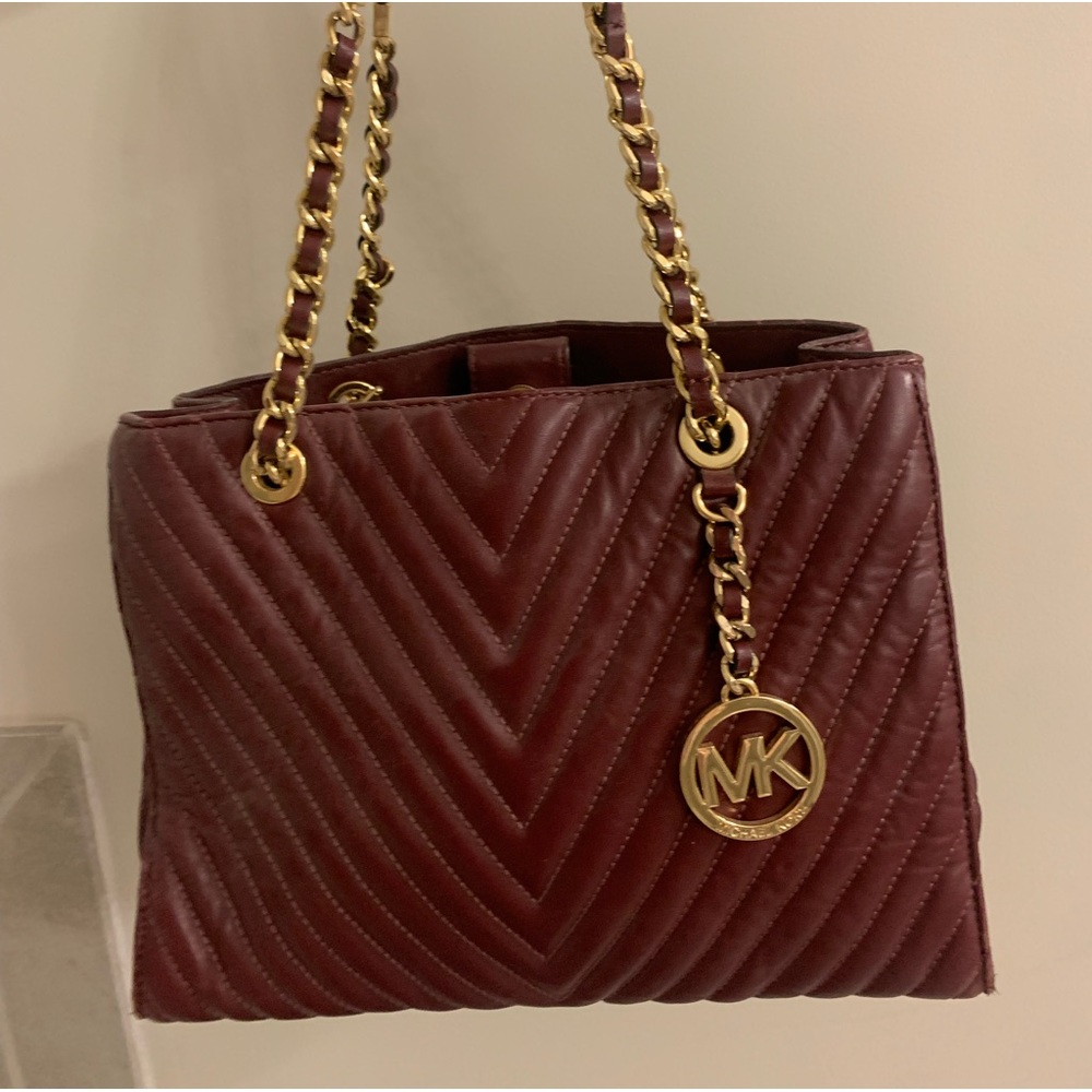 Burgundy Michael Kors Bag